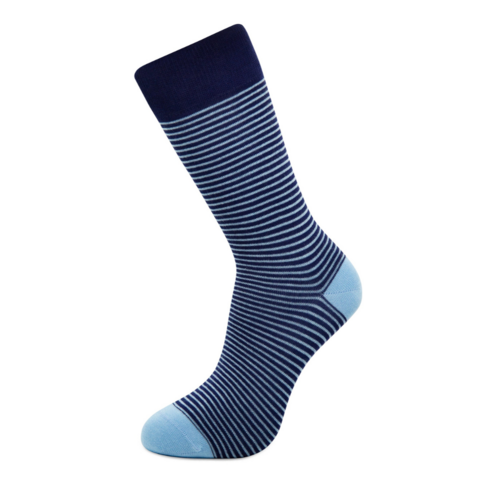 Light blue Stripes Bamboo Socks