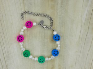 %23255 OW Perlen-Smiley-Armband für Kinder