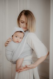 Eco Babywearing vævet wrap Grå Minimalistisk