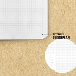 Interiørdesign brevpapir notesbog