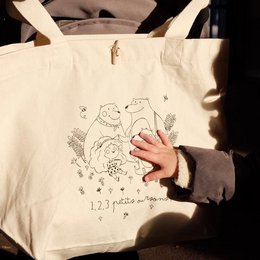 Borsa Boucle d'Or naturale 100% cotone biologico certificato Control Union