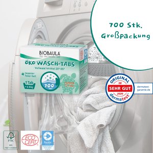BIOBAULA ÖKO WASCHMITTEL TABS Grosspackung 700 Tabs