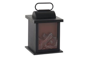 CHIMENEA LED PP 12X12X18 NEGRO NV197596