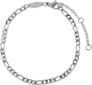 CB46 Figaro Bracelet Shiny Steel