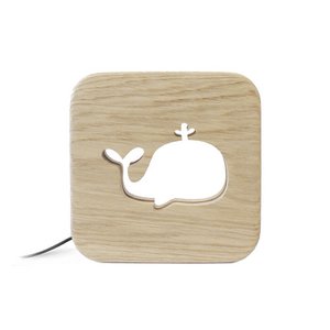 Whale kinder houten nachtlampje - Blumen