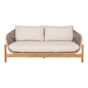 Terracina Loungebank - Bruin/Beige, Acacia/Touw/Staal, 78,5x175x72 cm