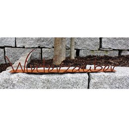 Wintermagisch decoratief bord in patina | Winterdecoratie vintage