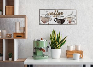 Metal picture COFFEE 25x61 cm – modern decoration