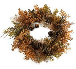 WREATH MIX          1PC       GRN-BRN