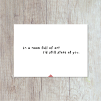 Ansichtkaart | Ik Een Kamer Vol Kunst...