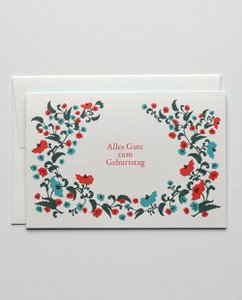 Birthday card poppies