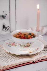 Cup with saucer English garden 180 ml Isabelle Rose