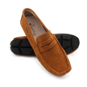 Mocasines de ante natural con antifaz modelo BONNY