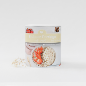 Mixture of strawberry porridge