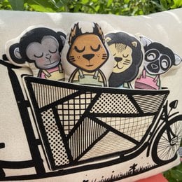 Fodera per cuscino interattiva in cotone biologico - Bakfiets