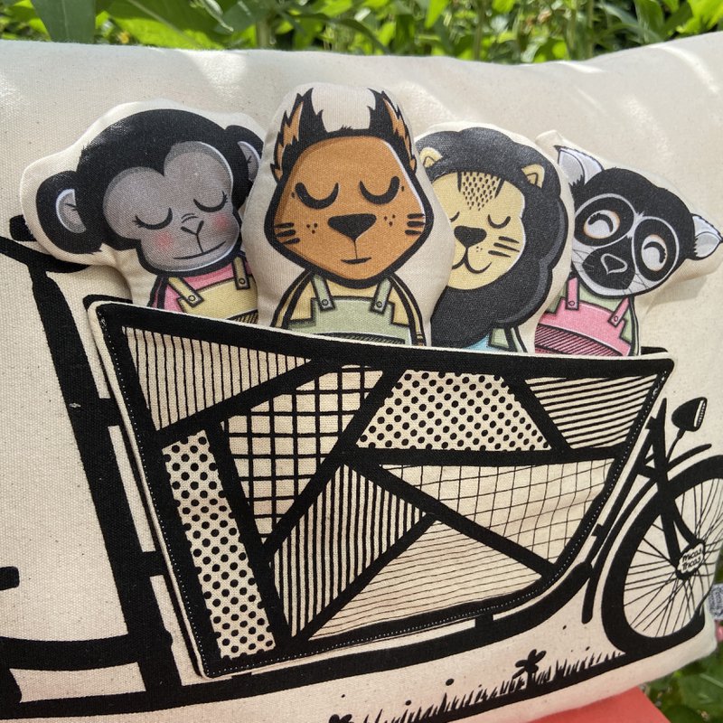 Fodera per cuscino interattiva in cotone biologico - Bakfiets