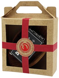 Gavesæt mini-Dudu Osun® CLASSIC 25g, lille skål af oliventræ