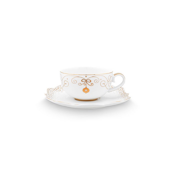 Pip Studio - Set 6 tazze tè con piattino Royal Flowers