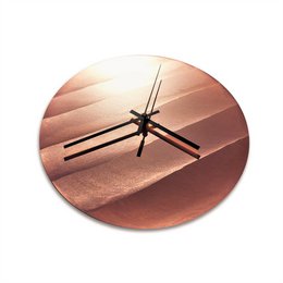 Wanduhr Kupfer geschliffen