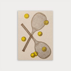 Postcard / Tennis / Eco paper