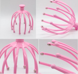 Sans citrons Handy Claws Massage de la tête Spin - Rose