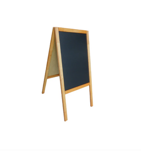 Doppelseitiges Holzmenü mit Ständer-95 × 45 cm