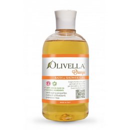 Orange-scented bath and shower shampoo in a 500ml bottle. Made with natural ingredients including olive oil.
