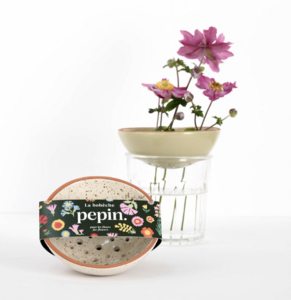 Bobèche Flowers 🌸 - Gespikkeld wit