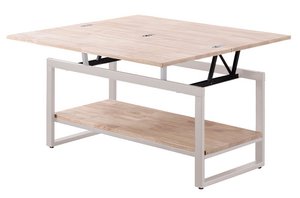 LIFT AND EXTENDABLE COFFEE TABLE STEVE NORDISH OAK / WHITE. OK1089