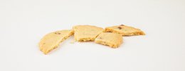 Biscotti di pasta frolla semplici con puro burro fresco e gocce di caramello al burro salato - Scatola dispenser in metallo "Les Folies" 300 g