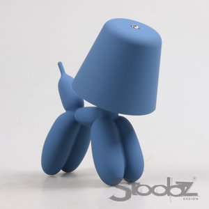 Stoobz Design – Ballon Hond LED Tafellamp 16 × 10 × 18 cm Blauw