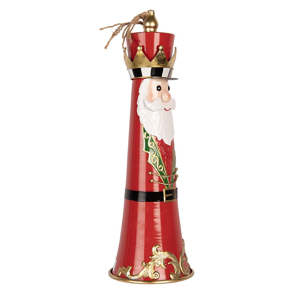 Kerstdecoratie Beeld Bel Ø 16x47 cm Rood Metaal