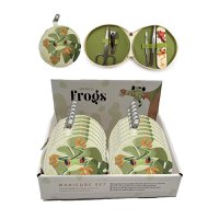 Tropical Frogs 5 Piece Round Manicure Set