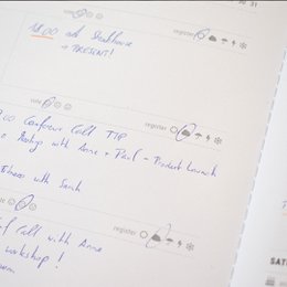 Cuaderno de papelería planificador semanal