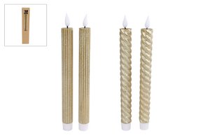 Kerze LED Moving Light AAA Gold A2