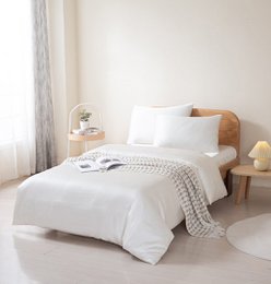  Crème-colored bamboo duvet cover, 70x100 cm, premium quality.