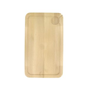 Snijplank, beukenhout met kanaal en bloedverzamelaar 34 x 20 cm, by 2FM Professional Gourmet editie