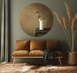 Wall Circle - Bomuldsgren - Premium Dibond kvalitet