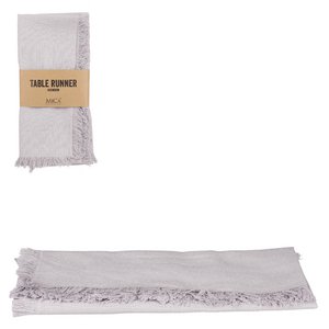 Villia table runner l.grey