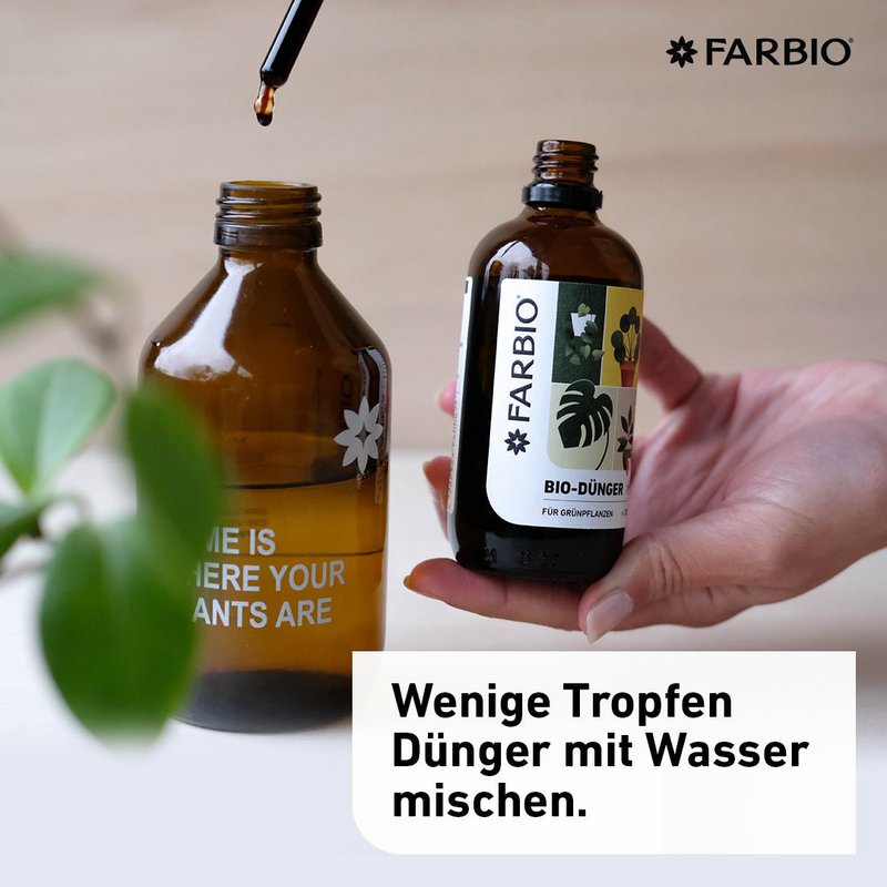 FARBIO® organisk flydende gødning til grønne planter | Vigtige næringsstoffer til dine planter
