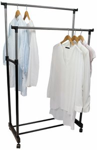 Double clothes rack 145x43x160cm