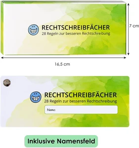 Rechtschreibregelfächer- kleines Nachschlagewerk - Rechtschreibregel 
