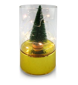 SANTA LILA Decoratieve koepel met LED 9x9xh15cm