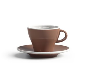 CUP AND SAUCER 170 CC LIGHT BROWN