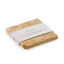 Travertine square 10 x 10 cm, 3 different shades: light, noce and gold