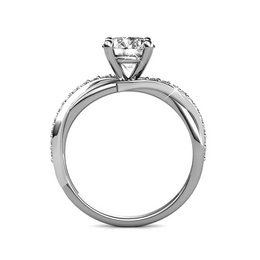 Bague Eleanor - Argenté et Cristal