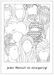 I YOU WE - Votre livre de coloriage comprenant des crayons de couleur chair