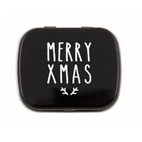 Christmas peppermint tin 'merry xmas'