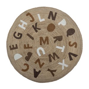 Dinne Rug, Brown, Jute