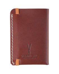 Porte-cartes en cuir cognac